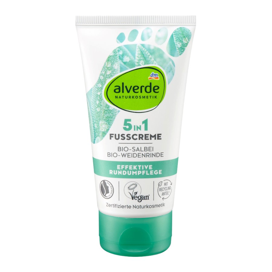 „5 in1 Fußcreme“ von alverde NATURKOSMETIK