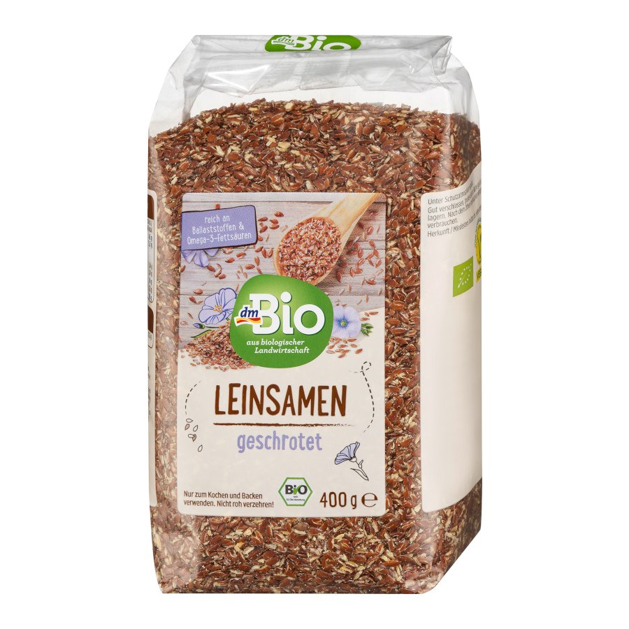 „Leinsamen geschrotet“ von dmBio