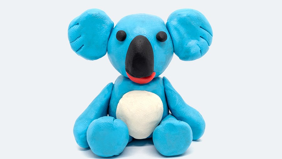 Koala aus selbstgemachter Knete
