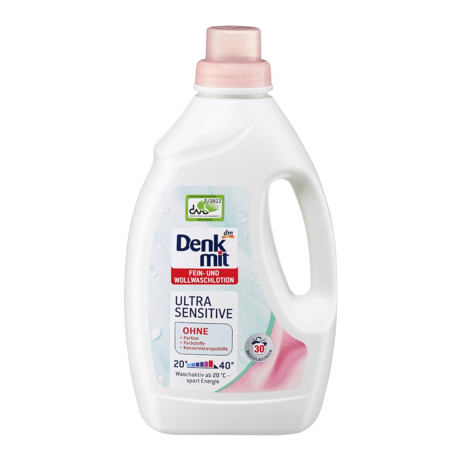 „Fein- & Wollwaschmittel Lotion Ultra Sensitive“ von Denkmit