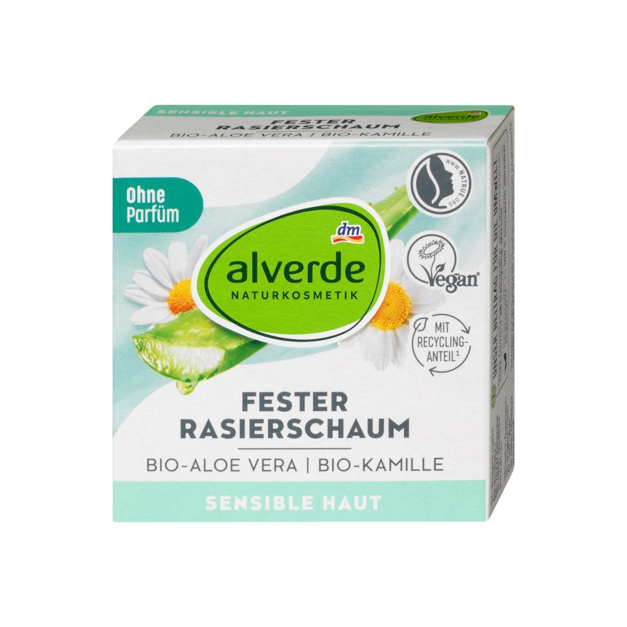 „fester Rasierschaum“ von alverde NATURKOSMETIK 