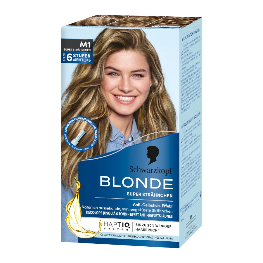 „Super Strähnchen Aufheller – Nr. M1“ von Schwarzkopf Blonde